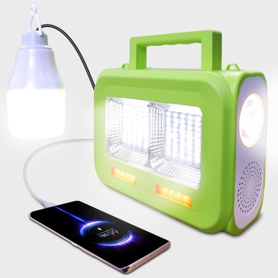 LED Solar Rechargeable Lantern with Bluetooth Speaker, High Luminance Outdoor...