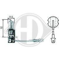 Leuchtmittel H3 12V 55W PK22S FüR Honda Husqvarna Motorcycle Hyundai Irmscher