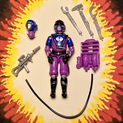 GI Joe Black Major Custom Repro Cobra Techno-Viper 3.75'' 1987 Style w Gear