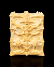 The Ossuary Bone Carved Deck Box – 3D Printed Fantasy Card Storage | Gothic TCG