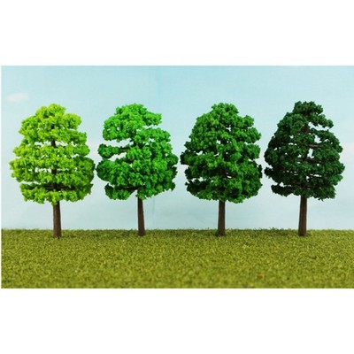 10 Pieces Plastic Model Trees Architectural Model Railroad Layout Garden Lan SET