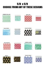 5/8" x 5/8" ZIP LOCK Bags DESIGNS 1,000 bags-2ml Thickness * 8 Designs to choose