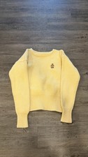 Vintage Polo Ralph Lauren Wool Heavy Cricket Crest Logo Sweater Size L