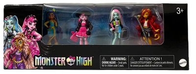 MATTEL CANADA INC. Monster High Minis Vinyl Toy Mini Dolls Figures Legend Toys Mattel Set of 4 NIB