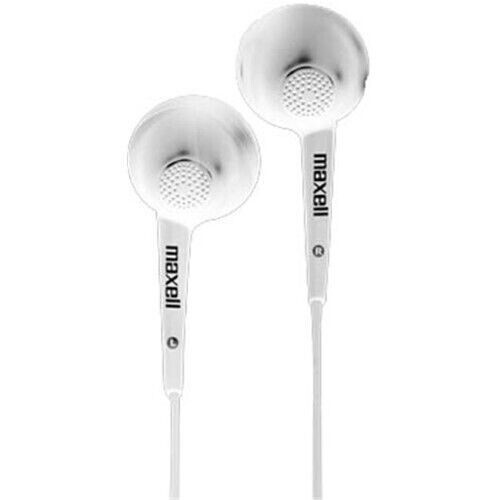 Maxell Jelleez Earset Earbud with Mic -Noise Isolating White