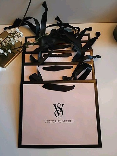 Victoria's Secret (LOT OF 5) LOGO Paper GIFT Bags SMALL 8" New