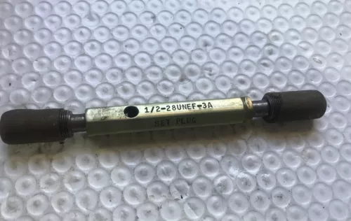 1/2-28 UNEF-3A Thread Plug Gage Go P.D. .4768 No Go PD .4740