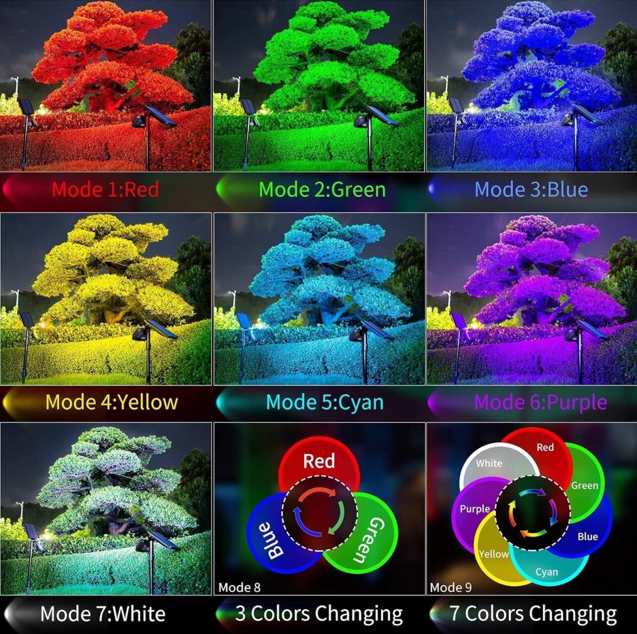 Solar Outdoor Lights Color Changing Solar Spot Lights Outside Solar