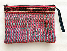 Hand Woven Clutch Bag Purse 9" Long Single Lined Compartment
