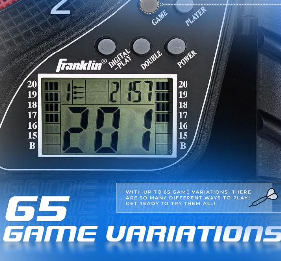 Franklin Sports Electronic Dart Board Sets with Digital Scoreboard (6