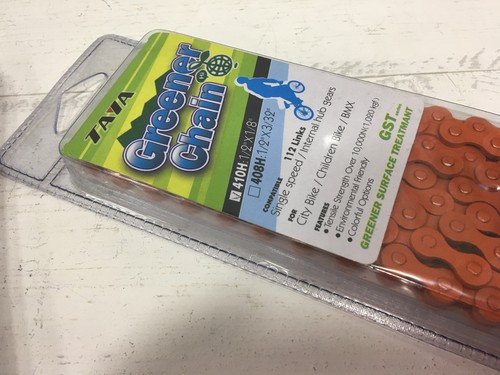 Taya Greener Chain 410H 1/2"x1/8" 112 Links Single Speed Bike Chain - Picture 3 of 10