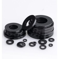 Flat Washers Black Nylon Plastic Washer M2 3 M4 M5 M6 M8 M10 M12 M14 M16 M18 M20