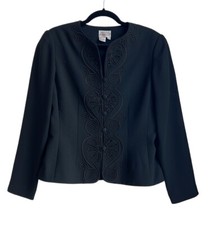 Adrianna Papell sequin embroidered blazer