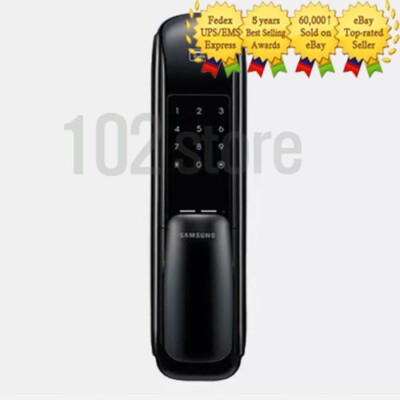 Zigbang SHS-P610 Digital Door Lock 2-Way Push/Pull Double Lock Touch Pad Black