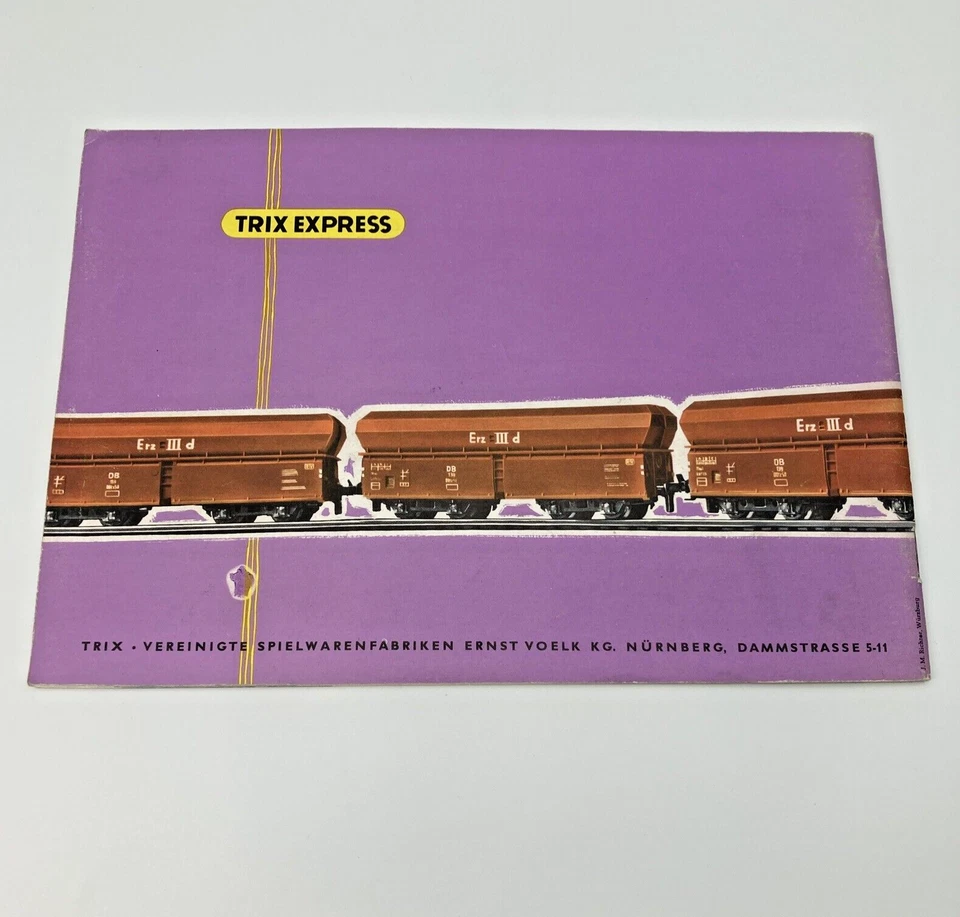Catálogo de ferrocarril modelo tren Trix Express HO 1960/61 alemán Foto 3 de 4