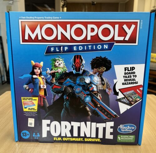 Monopoly Flip Edition : jeu de société Fortnite, jeu inspiré de Fortnite, neuf - Photo 1 sur 2