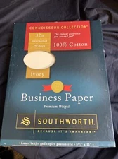Southworth Premium Weight 100% Business Cotton Paper - For Laser Print - Letter