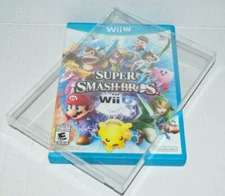 10 Clear Plastic Video Game Protectors Cases Sleeves Display For Nintendo Wii U