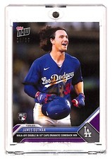 2023 MLB Topps Now James Outman Rookie PURPLE PARALLEL /25 SSP Dodgers #617 RC🔥