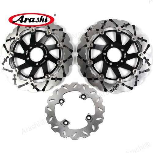 Arashi Gold Front Rear Brake Disc Rotor Fit Kawasaki Ninja ZX-9R 2000 2001 ZX9R - Picture 11 of 11