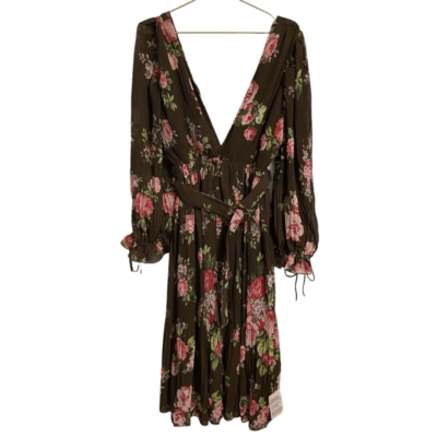 cefinn belted voile midi dress Audria Belted Midi Dress in Tidepool – Serafina