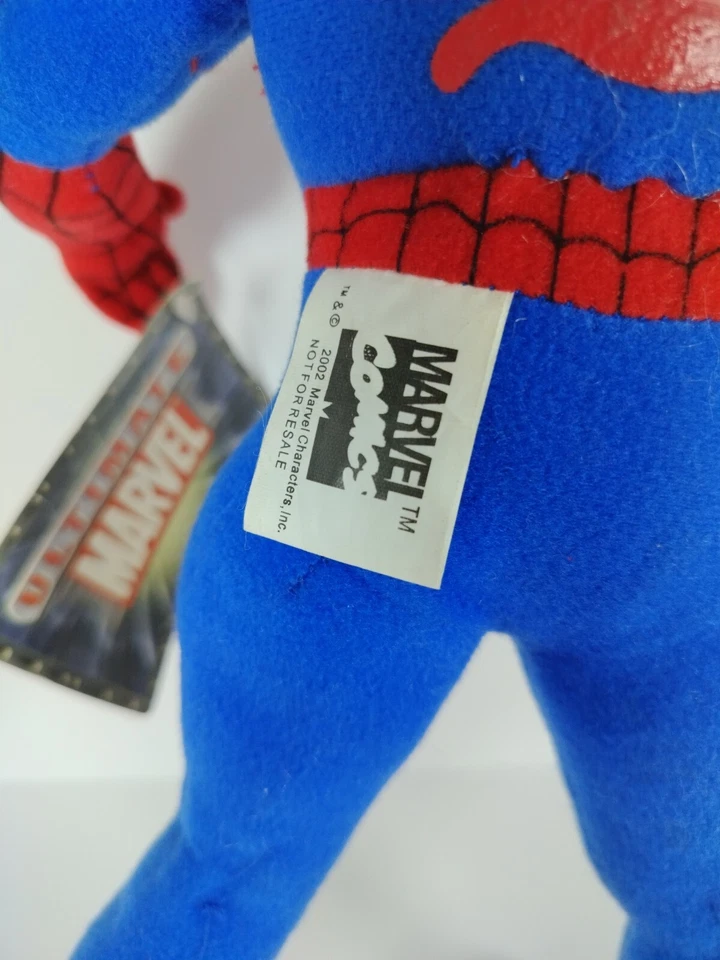 Vtg 2002 KellyToy Peter Parker Spiderman Plush Ultra DUAL Marvel 13”Htf Read... - Image 4 of 4