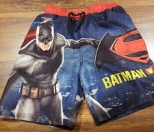 Batman Vs Superman Dawn Of Justice Swim Trunks Boys Size Medium