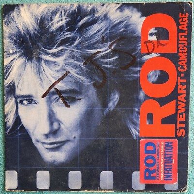Rod Stewart Camouflage 旧規格　未開封 Rod Stewart Camouflage 1984 Vinyl LP - Infatuation, Some Guys Have