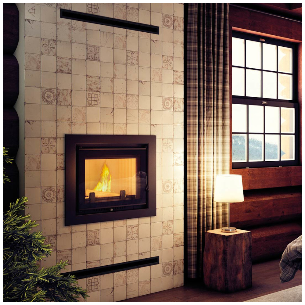 Termocamino a legna ZUZIA DECO 12 kW Ø 200