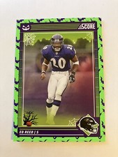 Ed Reed 2024 Score Football Halloween Green Bats Parallel #27 Baltimore Ravens