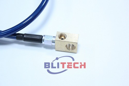 Braided Stainless Brake Hose Kit Fit 2001-2007 Silverado/Sierra 2500HD/3500 Blue - Picture 4 of 8