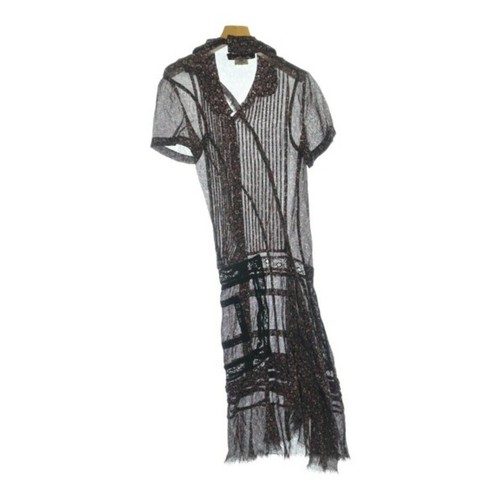 JUNYA WATANABE knielanges Kleid Damen schwarz rot geblümt S 2200494451052 gebraucht - Bild 2 von 7