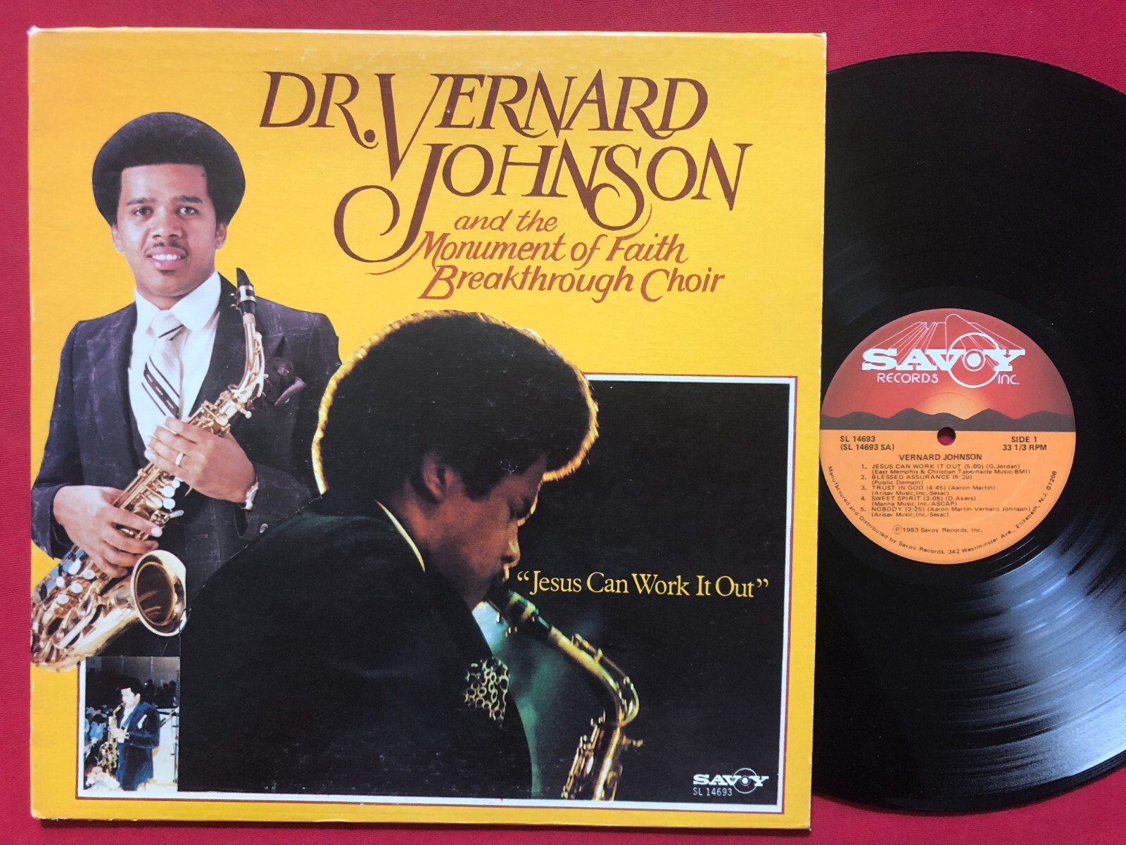 VERNARD JOHNSONJESUS CAN WORK IT OUT LP (1983) RARE NJ BLACK GOSPEL SOUL SAX eBay