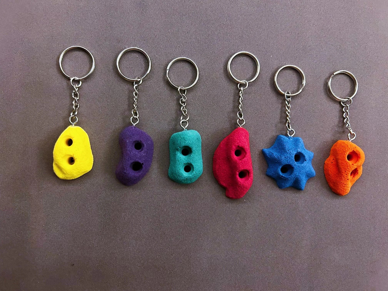 Handmade Genuine Climbing Hold Keychain, Must Have Perfect Gift for