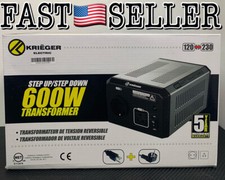 Kri ger Step Up/Step Down 600W Voltage Converter Transformer 110/120V - 220/240V