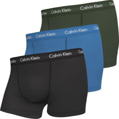 Calvin Klein Herren 100% Authentic CK Trunks Classic Fit - U2662G - JOI - 3er Pack