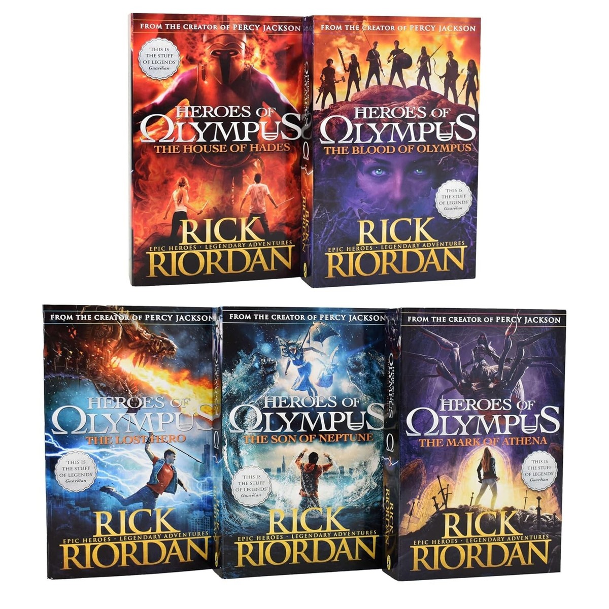 Heroes of Olympus シリーズ リックリオーダン作　洋書5冊 Amazon | Heroes of Olympus Complette Collection | Riordan