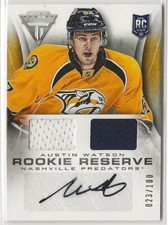2013-14 Panini Titanium Rookie Reserve Memorabilia Auto #RRAW Austin Watson /100