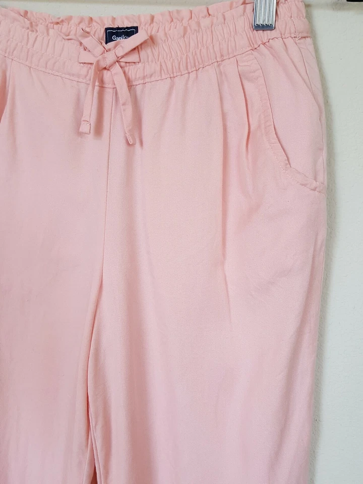 Gap Kids Size XL Drawstring Pants Slacks Pink Elastic Waist and Hem,Pockets - Image 3 of 4