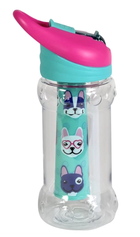 Tritan Cool Gear Freeze Me 14 oz. Frenchie Water Bottle - New - Image 2 of 3
