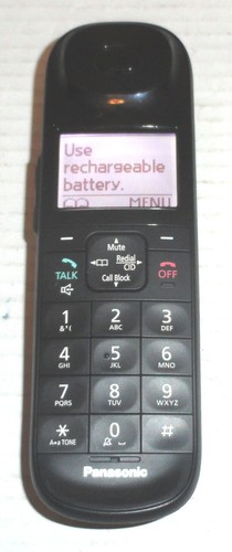 Panasonic KX-TGLA40 B Dect 6.0 Cordless Handset ONLY NO BATTERIES PLEASE READ
