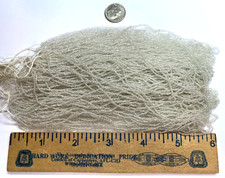 RARE Antique Micro Seed Beads-16/0 Aged Old Antique Clear-3 gram hanks