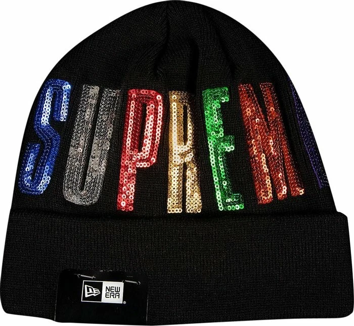 Bonnet à paillettes Supreme x New Era
