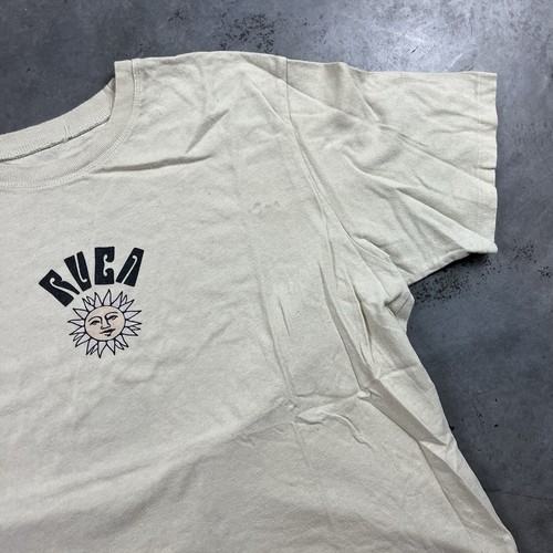 RVCA T Shirt Womens XL Green Boxy Outdoors Preowned - Picture 3 of 13