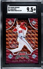 2019 Panini Crusade #17 Juan Soto RUBY WAVE PRIZM /199 SGC 9.5 MINT+