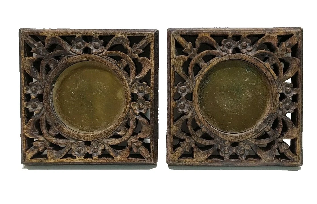 Placas de vela de estilo Art Nouveau/bandejas