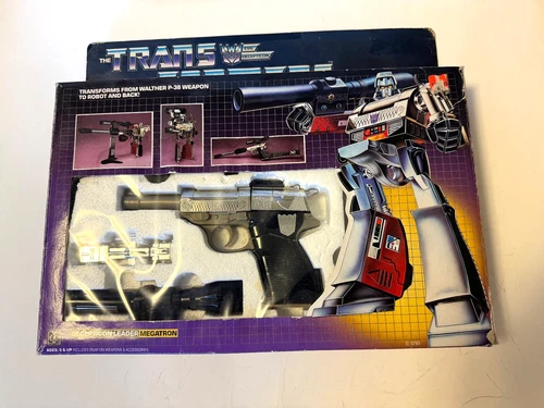 Transformers G1 MEGATRON complete BOX Accessories inserts papers original 1974