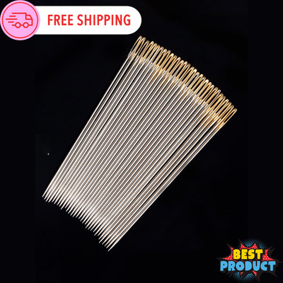Sewing Needles Large Eye Sharp Point, 25pcs Large Eye Hand Stitching Needles Set