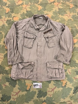 Vietnam War U.S. Jungle Fatigue Jacket Poplin Ripstop DSA 1969