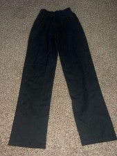 Aeropostale Black High Waisted Straight Leg Trousers
